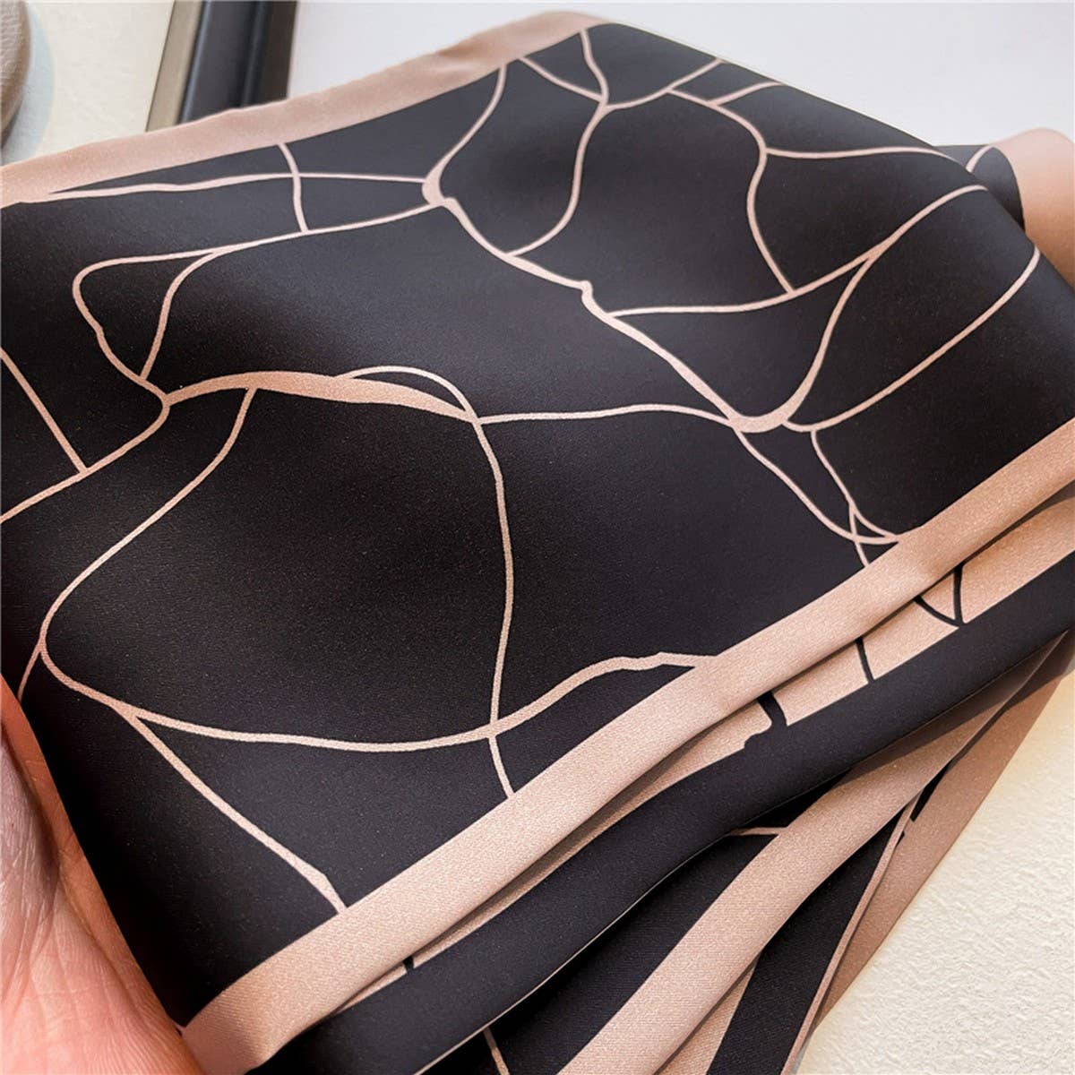 Skinny Silk Scarf for Hair, Neck or Bag Wrap_CWASC1512🎗️