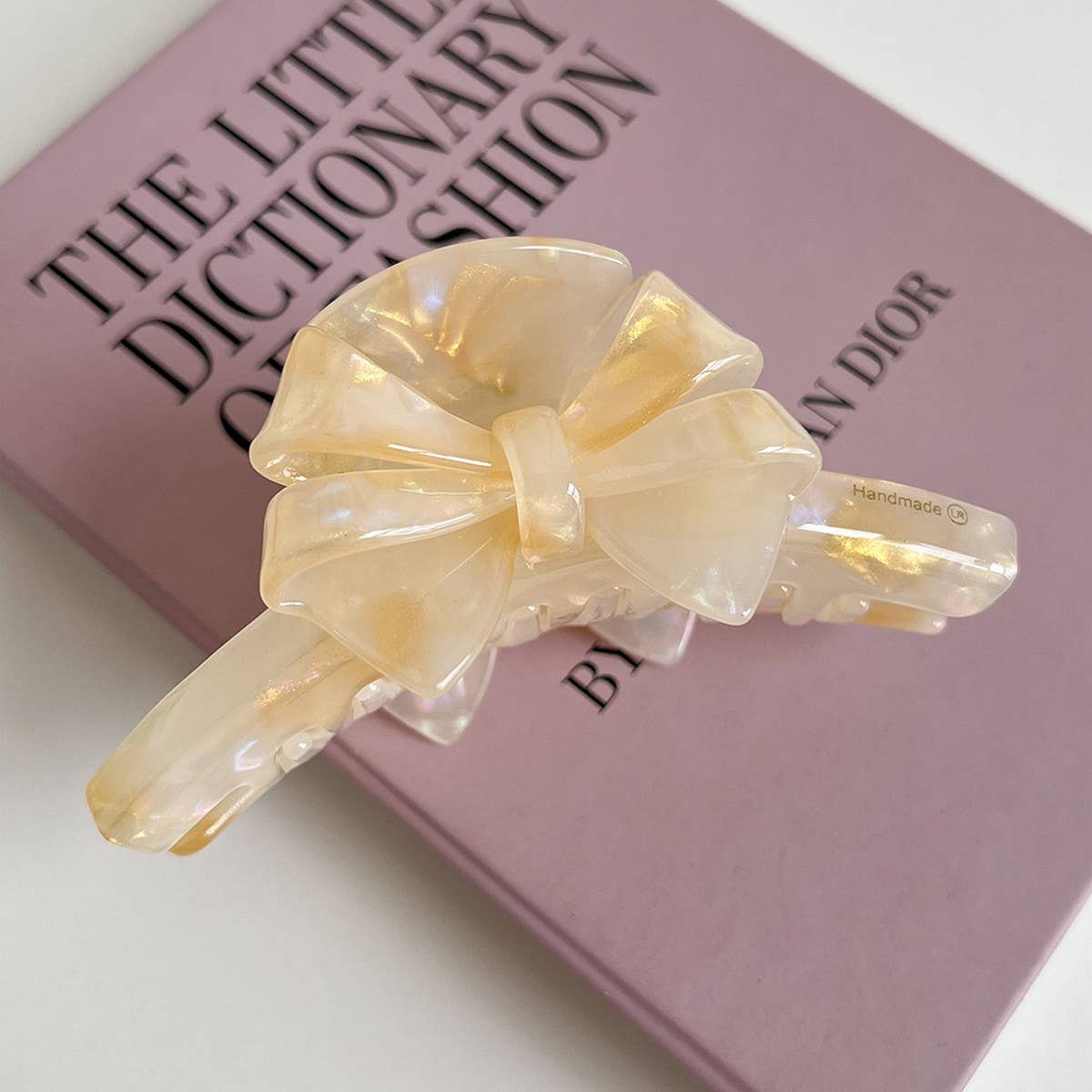 Cute Bow Acetate Claw Clip ? Double-Sided Desig