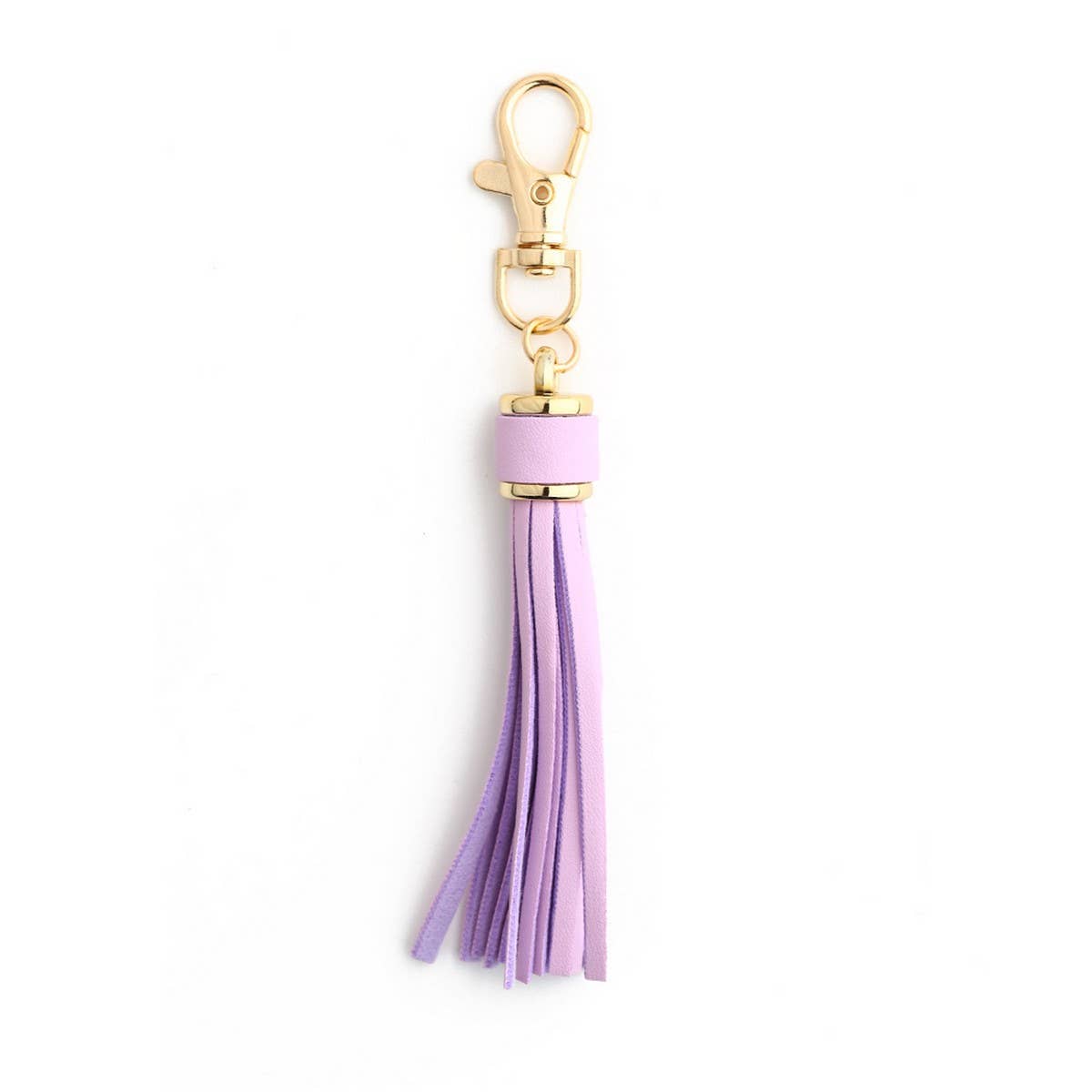 Leather Fringe Keychain, PU Tassel Bag Charm_CWAB5008