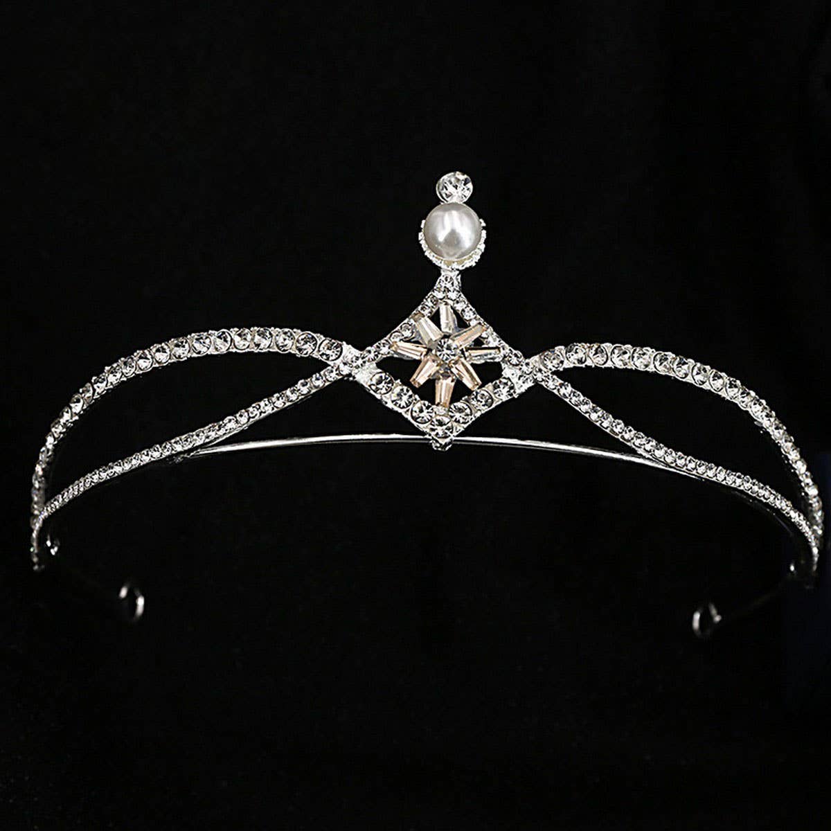 CELEBRITY-STYLE BRIDAL CROWN WEDDING ACCESSORIES_CWMM2028