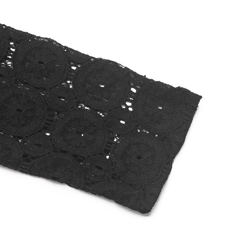 Patchwork puffed sleeve long-sleeved jumpsuit