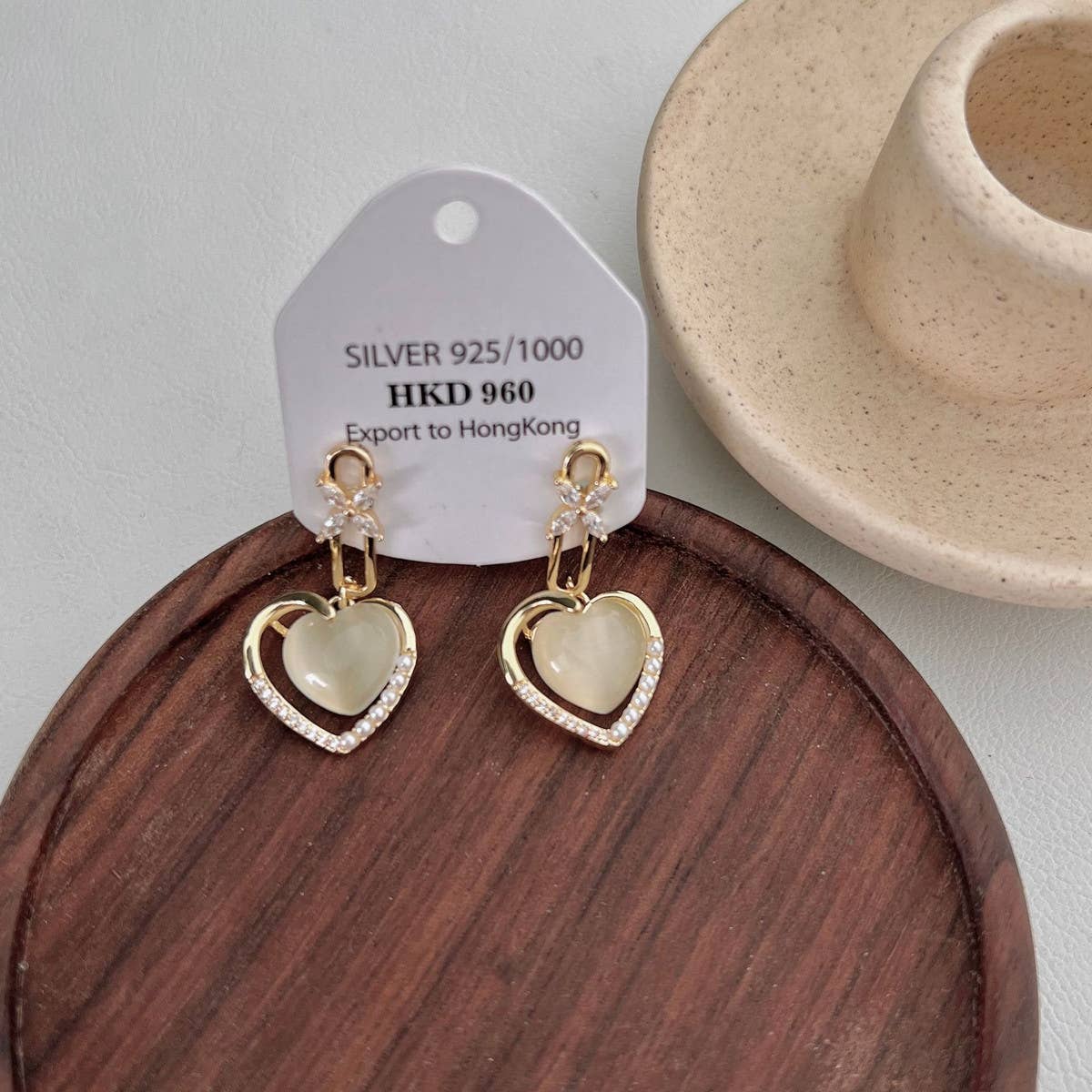 STEREOSCOPIC CAT'S EYE STONE EARRINGS_CWAJE2021