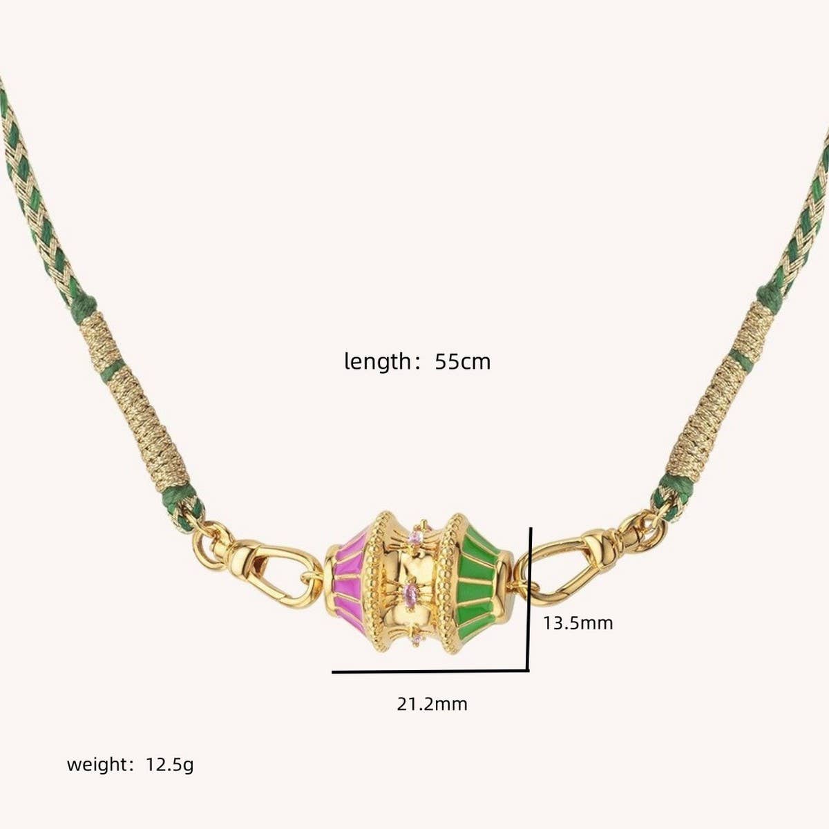CREATIVE DOPAMINE TWIST IRREGULAR NECKLACE