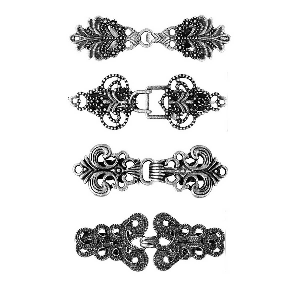 NEW CHINESE RETRO ALLOY SHAWL CLIP CREATIVE HOLLOW