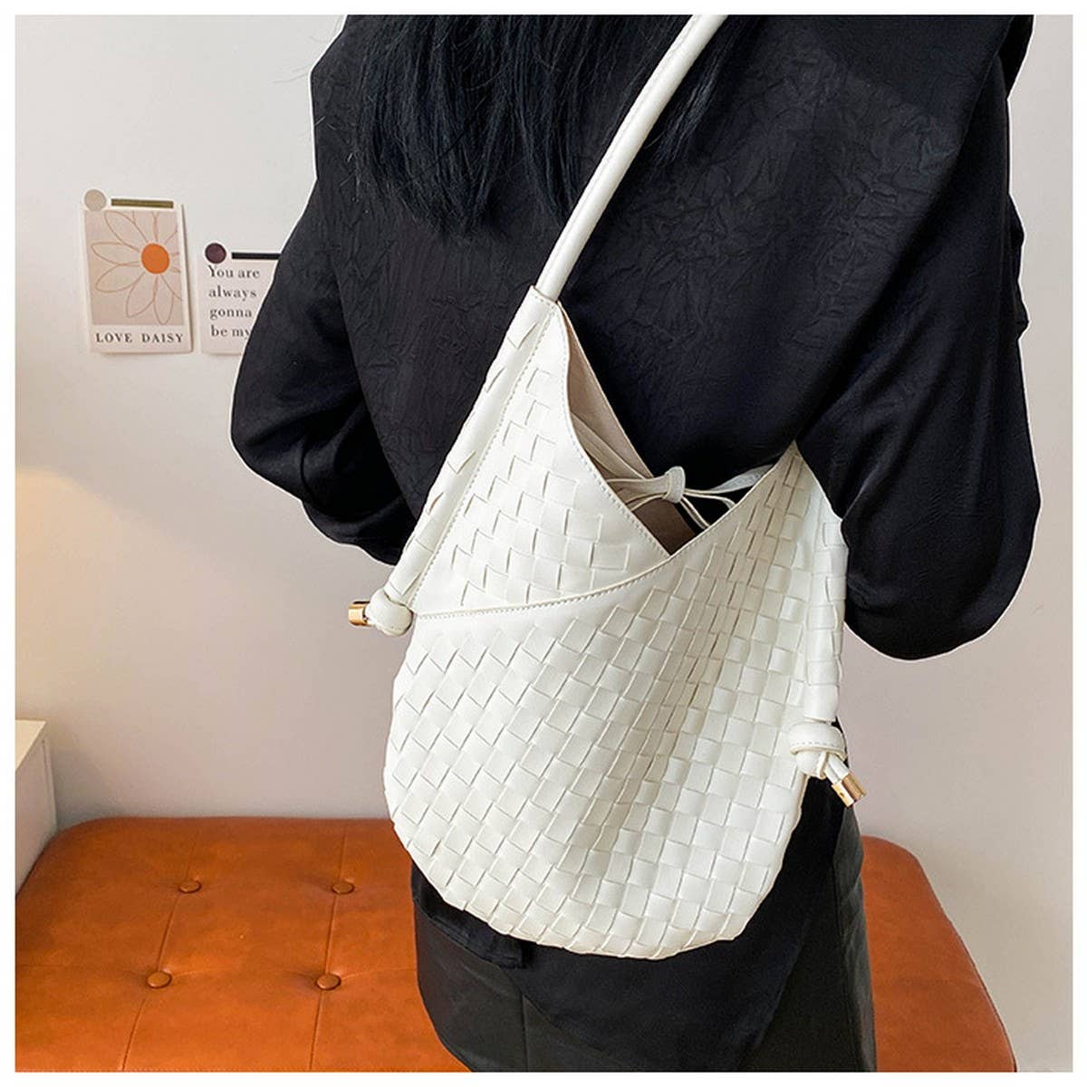 HAND-WOVEN BAG STYLISH STRAW ARMPIT BAG FOR WOMEN_CWAB1913