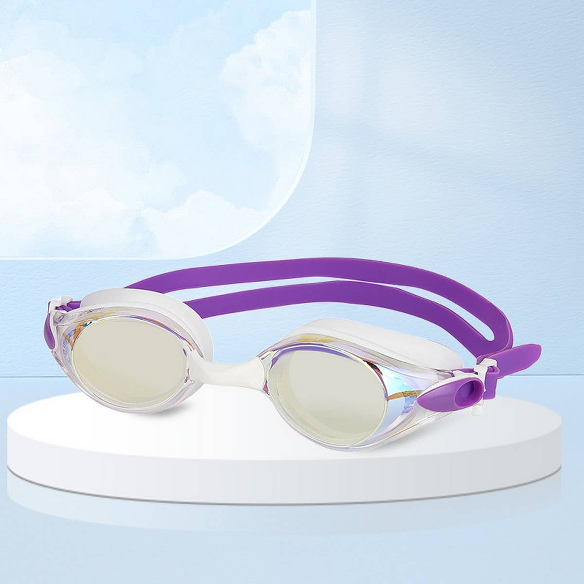 Adult Silicone Swim Goggles, HD Anti-Fog Racing_CWASG1053