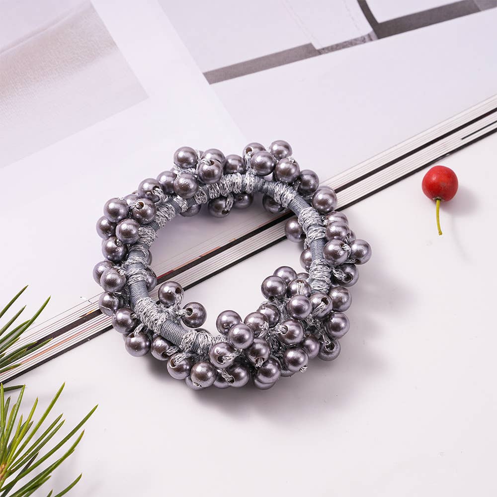 PEARL HAIR TIES SCRUNCHIE STRETCH HAIR ROPE_CWAHA0130