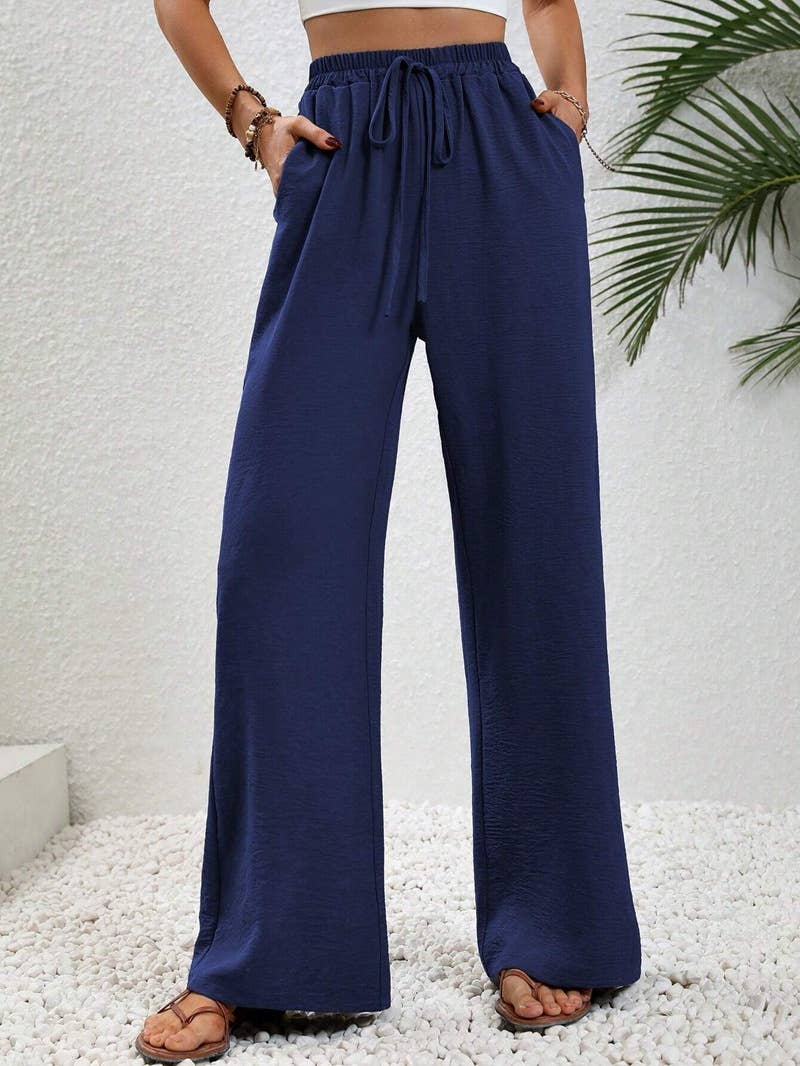 All-in-one floor-length straight leg pants