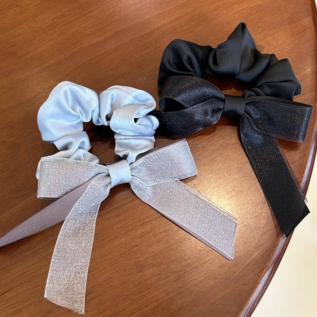 RETRO DOUBLE BOW HAIR SCRUTCHIES_CWAHA2813