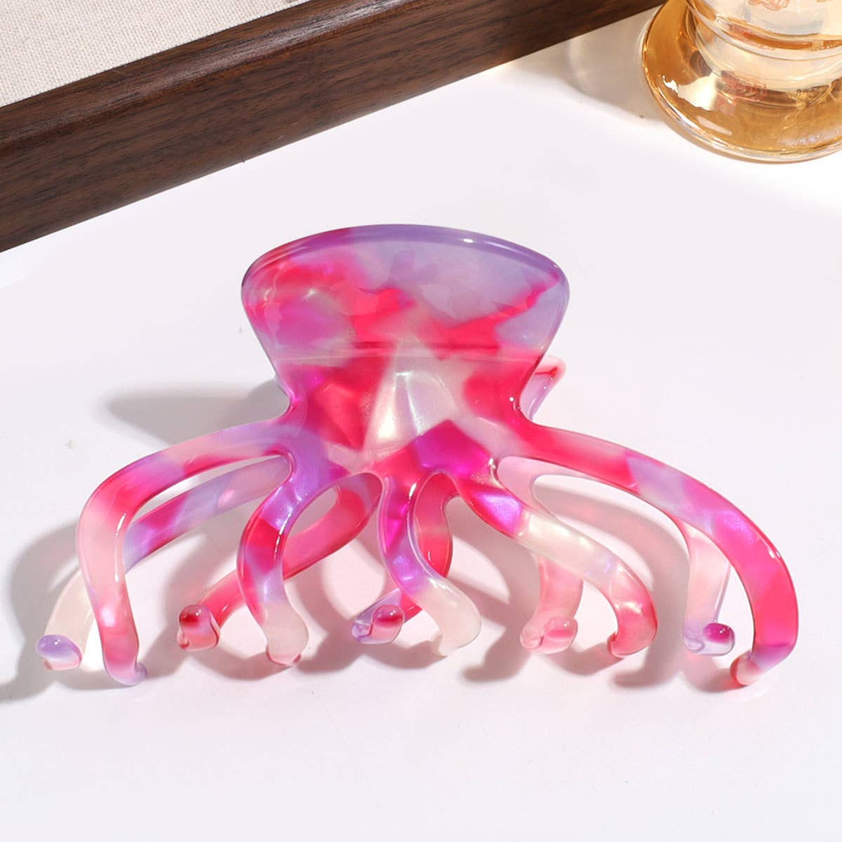 Octopus Acetate Hair Claw - Colorful Fashion Clip_CWAHA2211