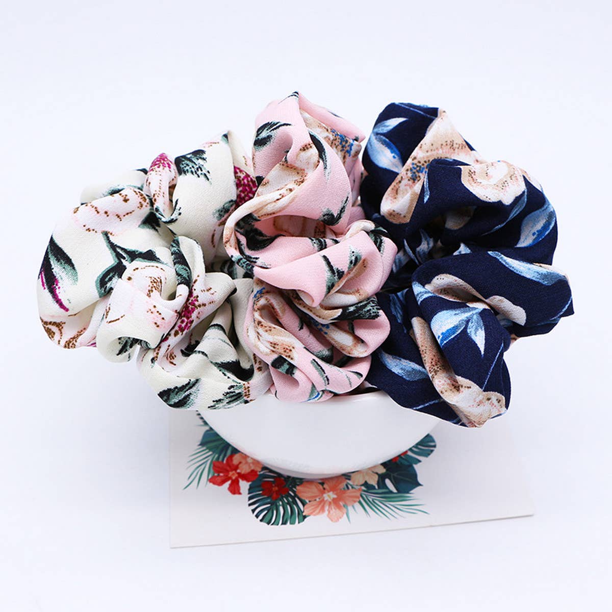 SWEET WOMEN PRINTED ELASTIC HAIR ROPE_CWAHA1017