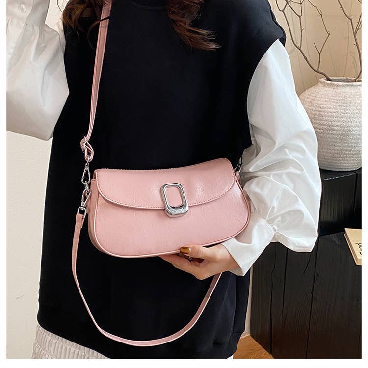 Simple fashionable and textured underarm bag