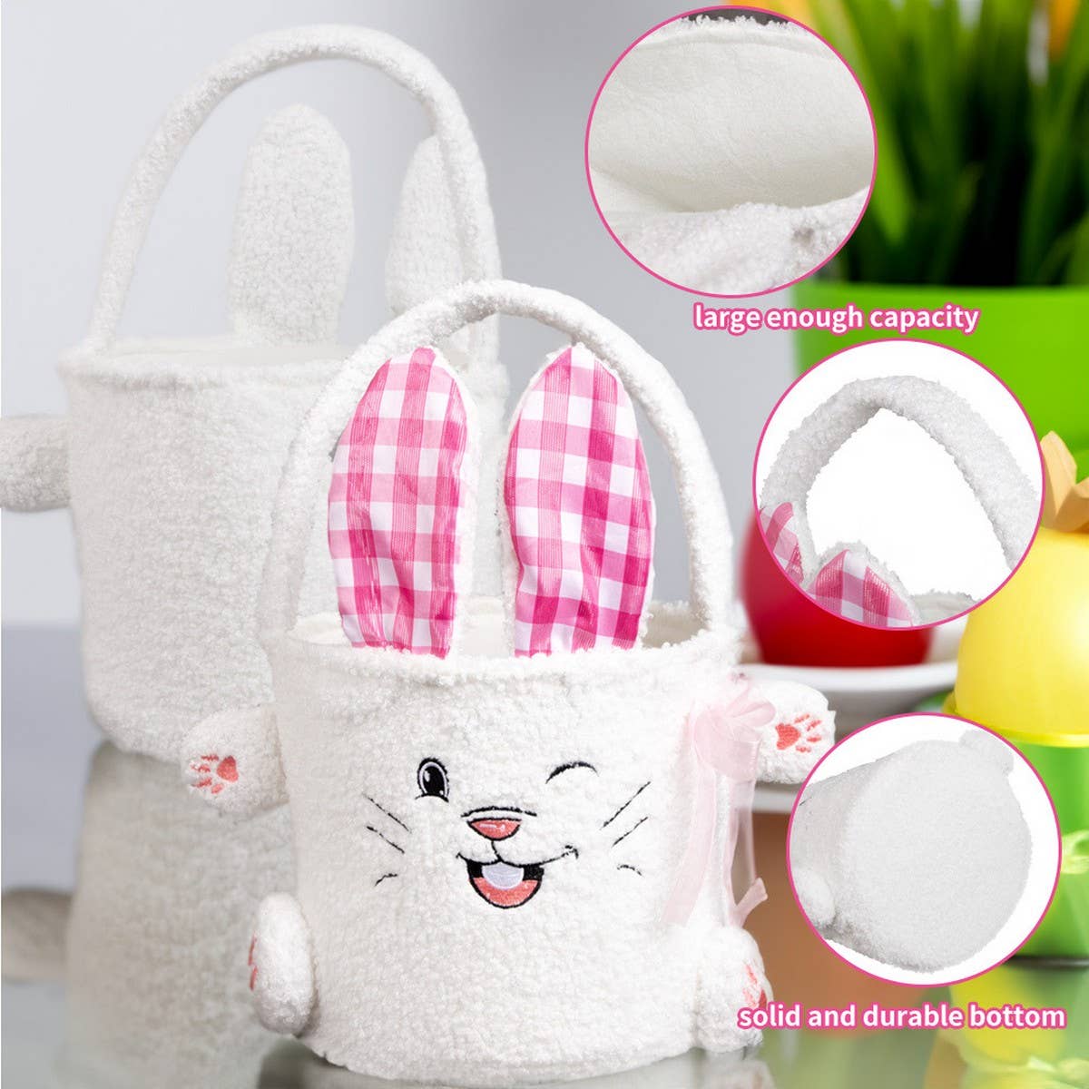 EASTER BASKET BUNNY GOODIE BAG DECORATION