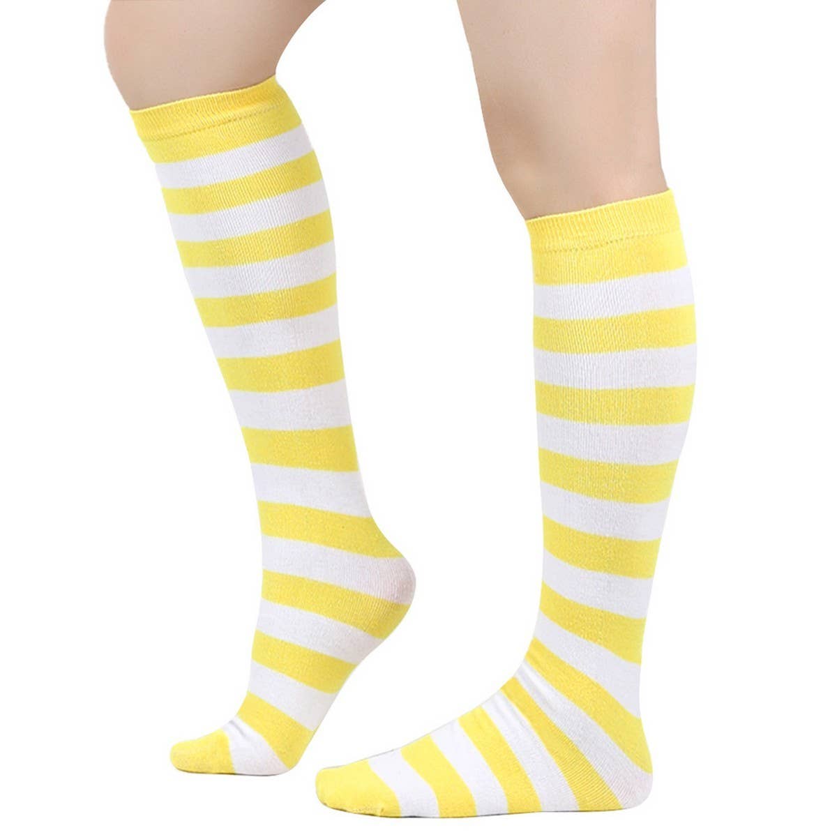 CWMM10060_STRIPED KNEE-HIGH SOCKS FOR CHRISTMAS