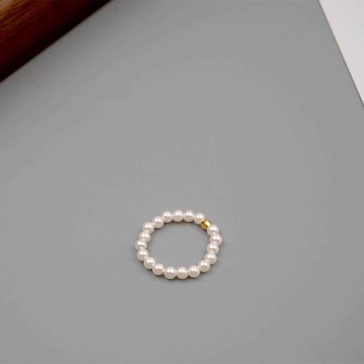 NEW MINI CRYSTAL PEARL RING