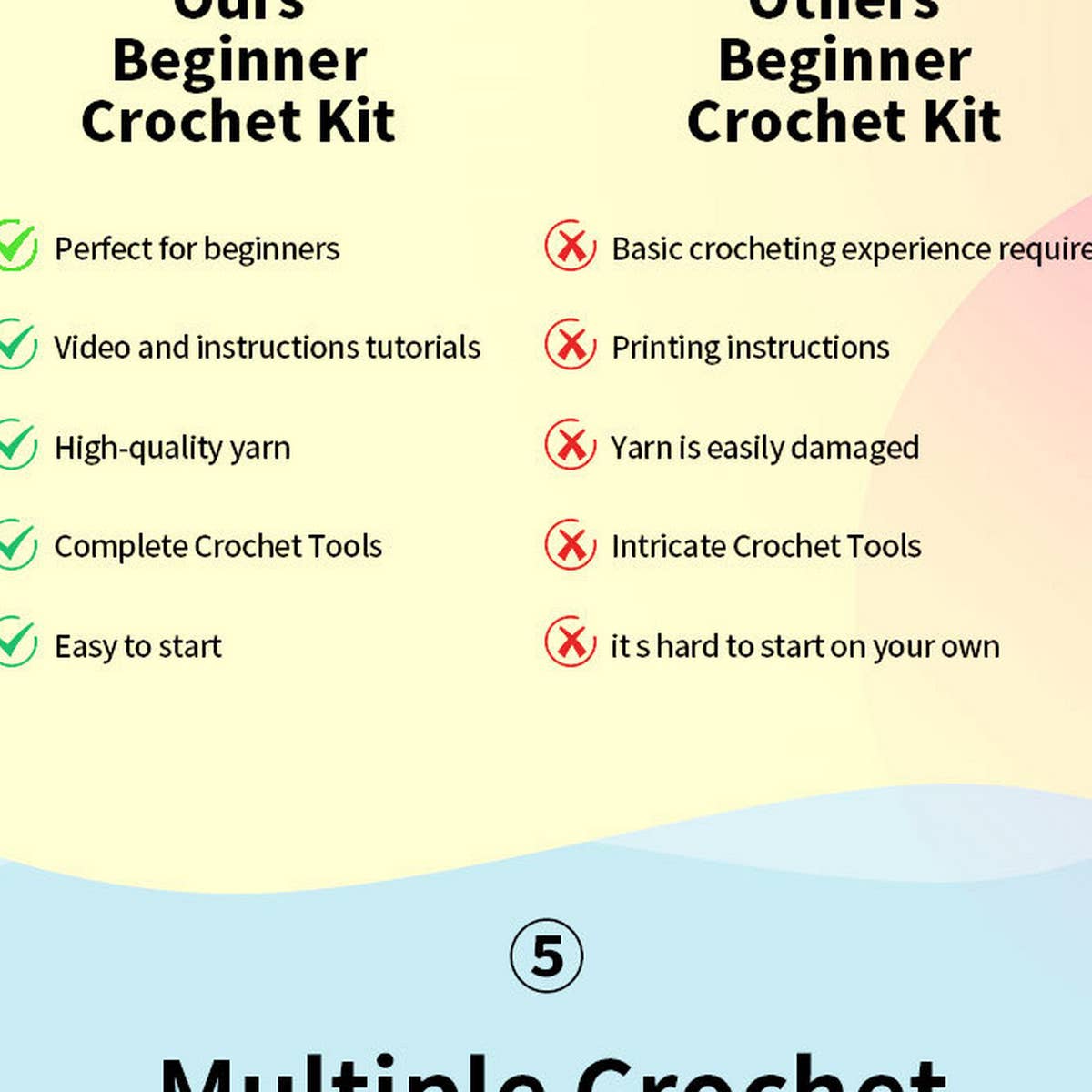 HANDMADE DIY DOLL CROCHET MATERIAL PACKAGE