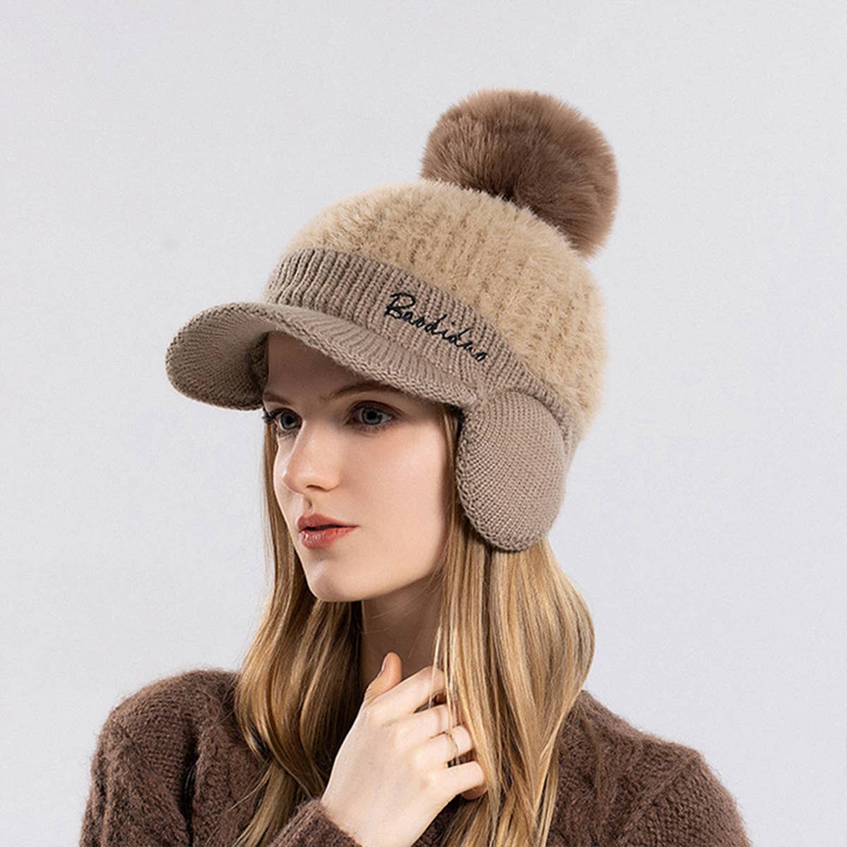 WINTER WARM EAR PROTECTION DUCKBILL BASEBALL CAP