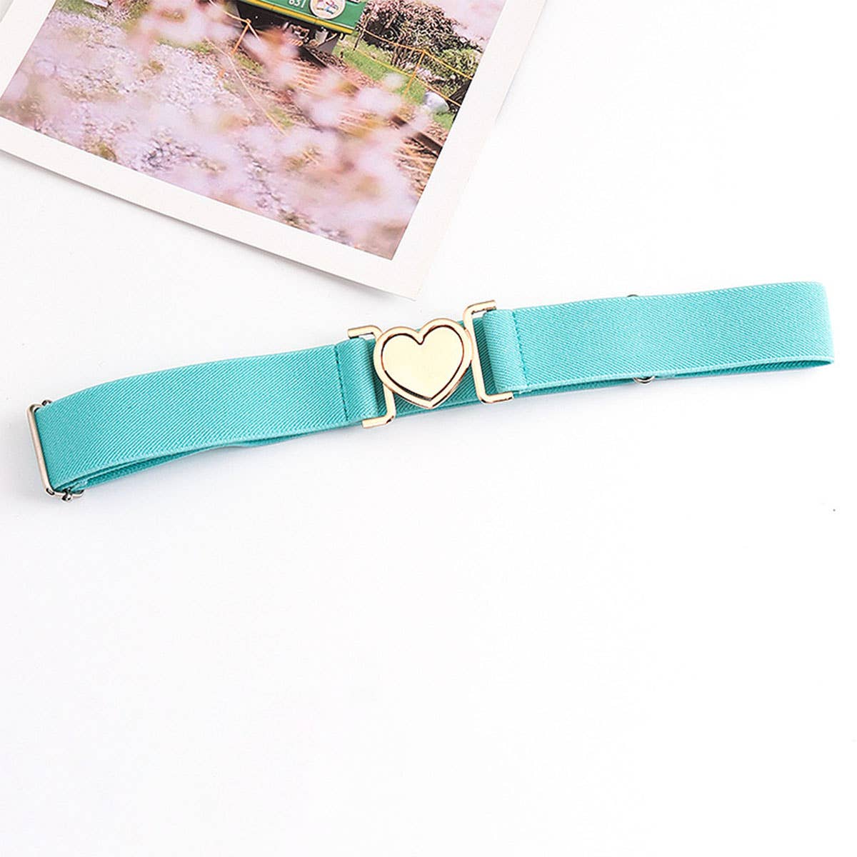 LOVE ALLOY ELASTIC BAND ELASTIC WOVEN CANVAS BELT_CWABE0680