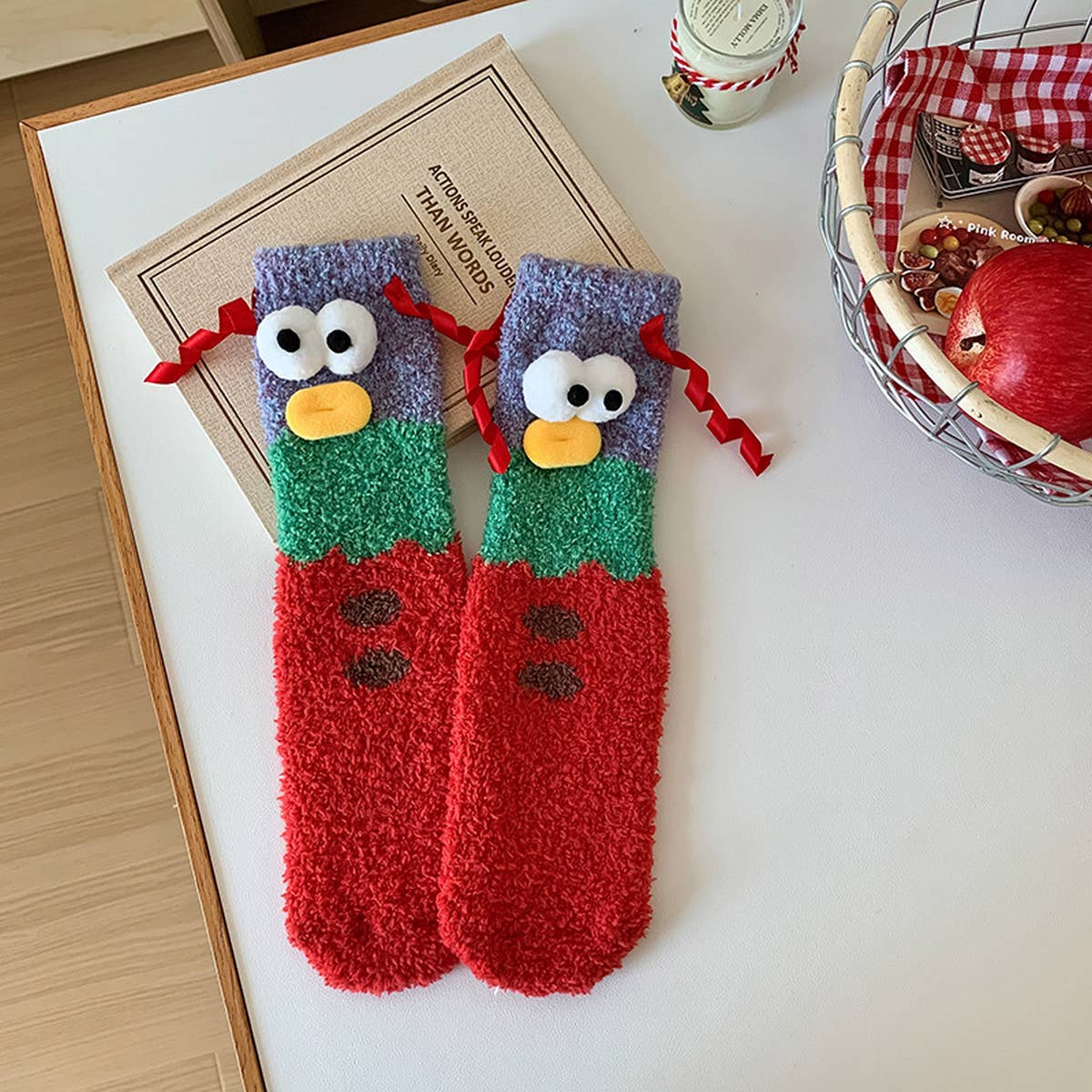 CHRISTMAS CARTOON THICK WARM SOCKS
