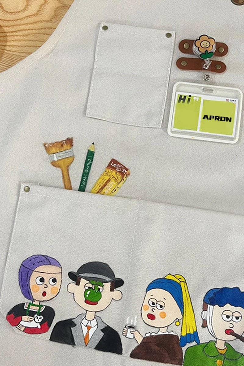 CWAB3990_COTTON CANVAS CHILDREN'S PAINTING APRON
