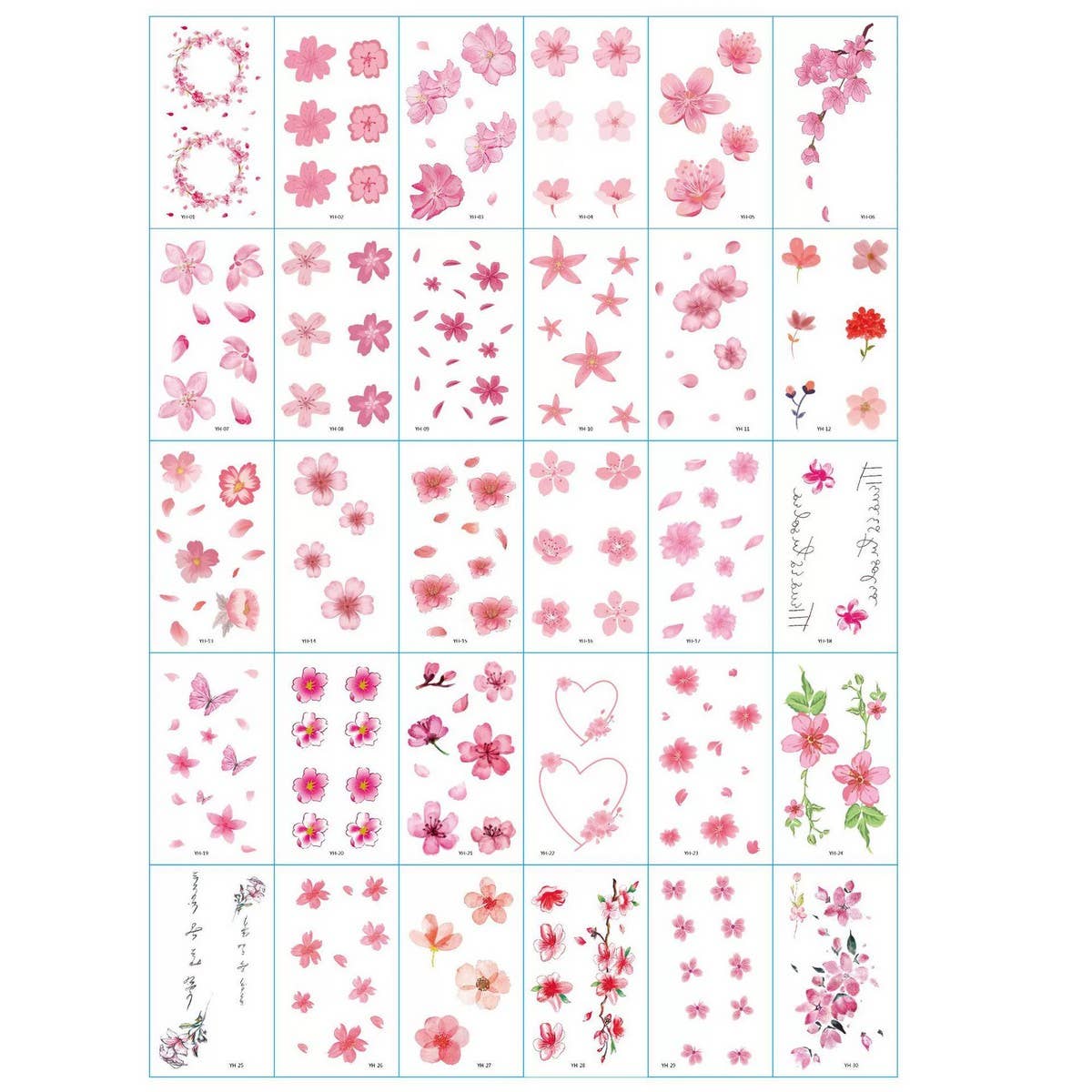 Peach Blossom Tattoos ??Sweet & Cool Girl Style_CWMM8236