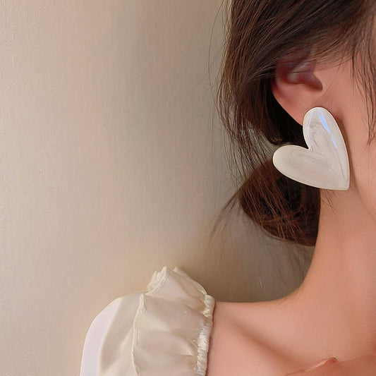 TEMPERAMENT DRIPPING OIL CANDY COLOR EARRINGS