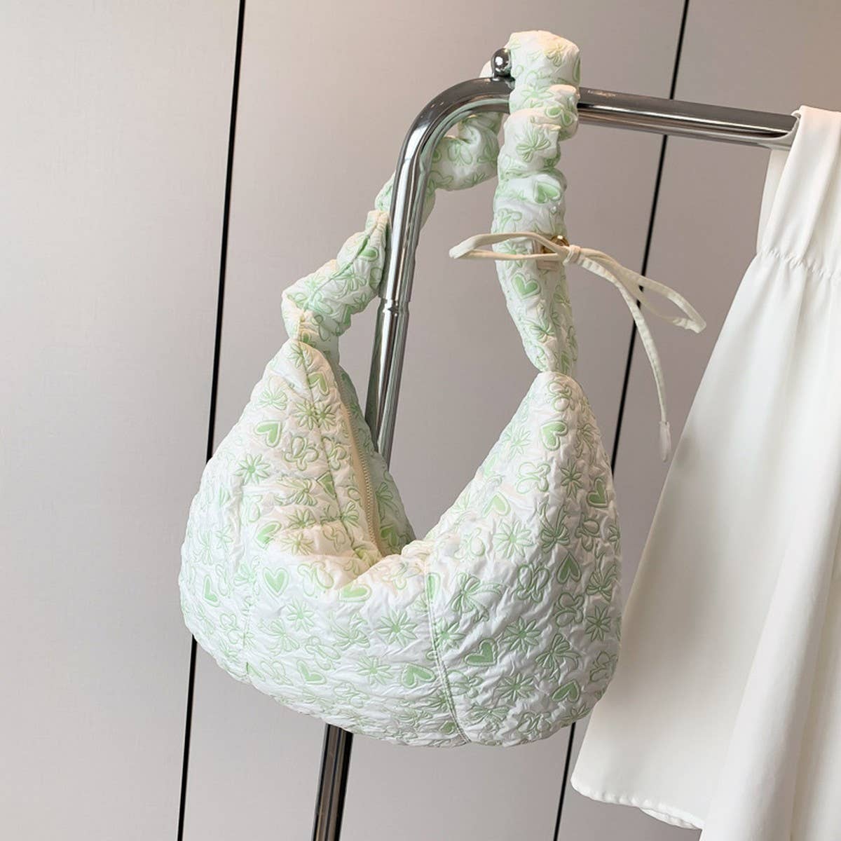 Puffy Cloud Bag Large Floral Shoulder Tote_CUAB00498