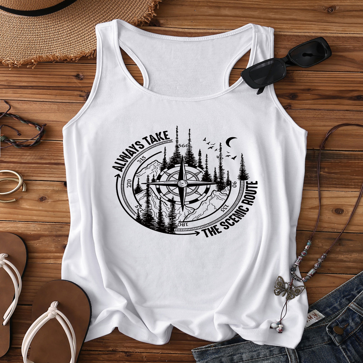 Trendy Racerback Tank Top for Women, Sleeveless