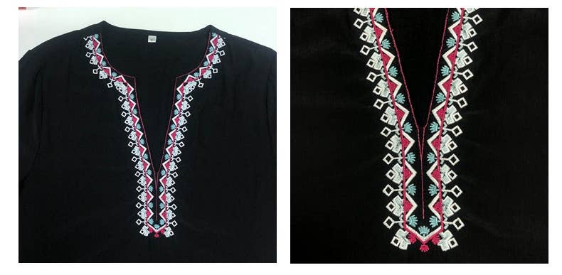 V-NECK HEPBURN SLIM RETRO DRESS