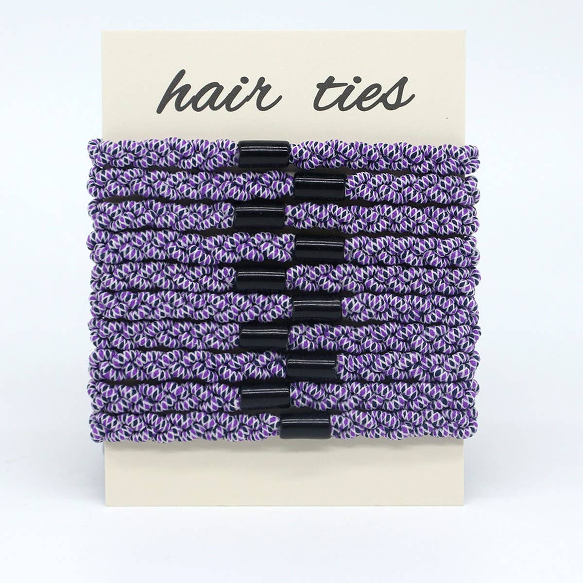 COLORBLOCK WEAVING COMMUTING HAIR SCRUNCHIES