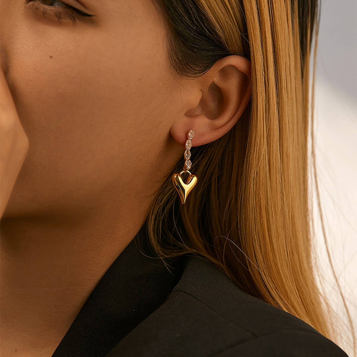 VALENTINE'S DAY HIGH-END HEART PENDANT EARRINGS