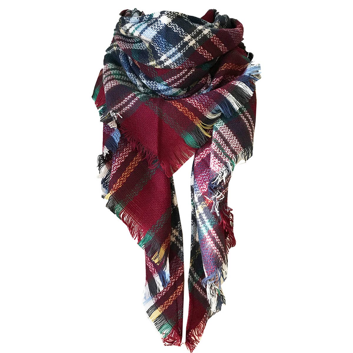 Autumn and Winter Plaid Faux Cashmere Scarf_CWASC0115
