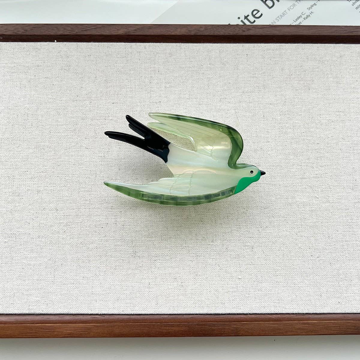 Swallow Hair Claw?Cute Acetate Bird Clip for Women