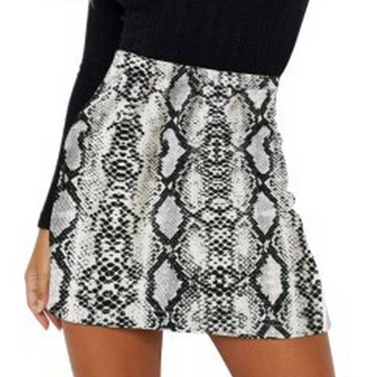 SEXY LEOPARD PRINT HIGH WAIST SUEDE HIP SKIRT