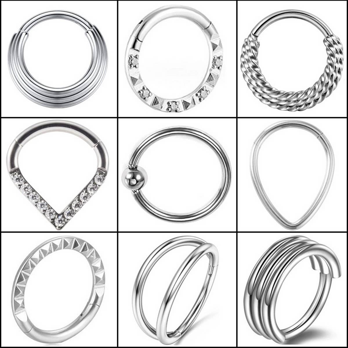 Trendy Stainless Steel Nose Ring Piercing