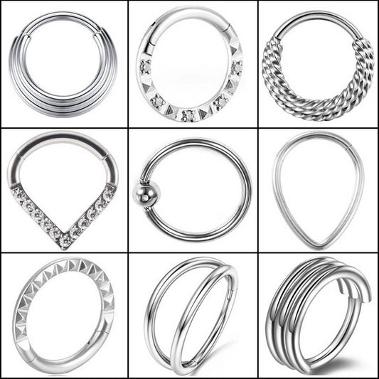 Trendy Stainless Steel Nose Ring Piercing