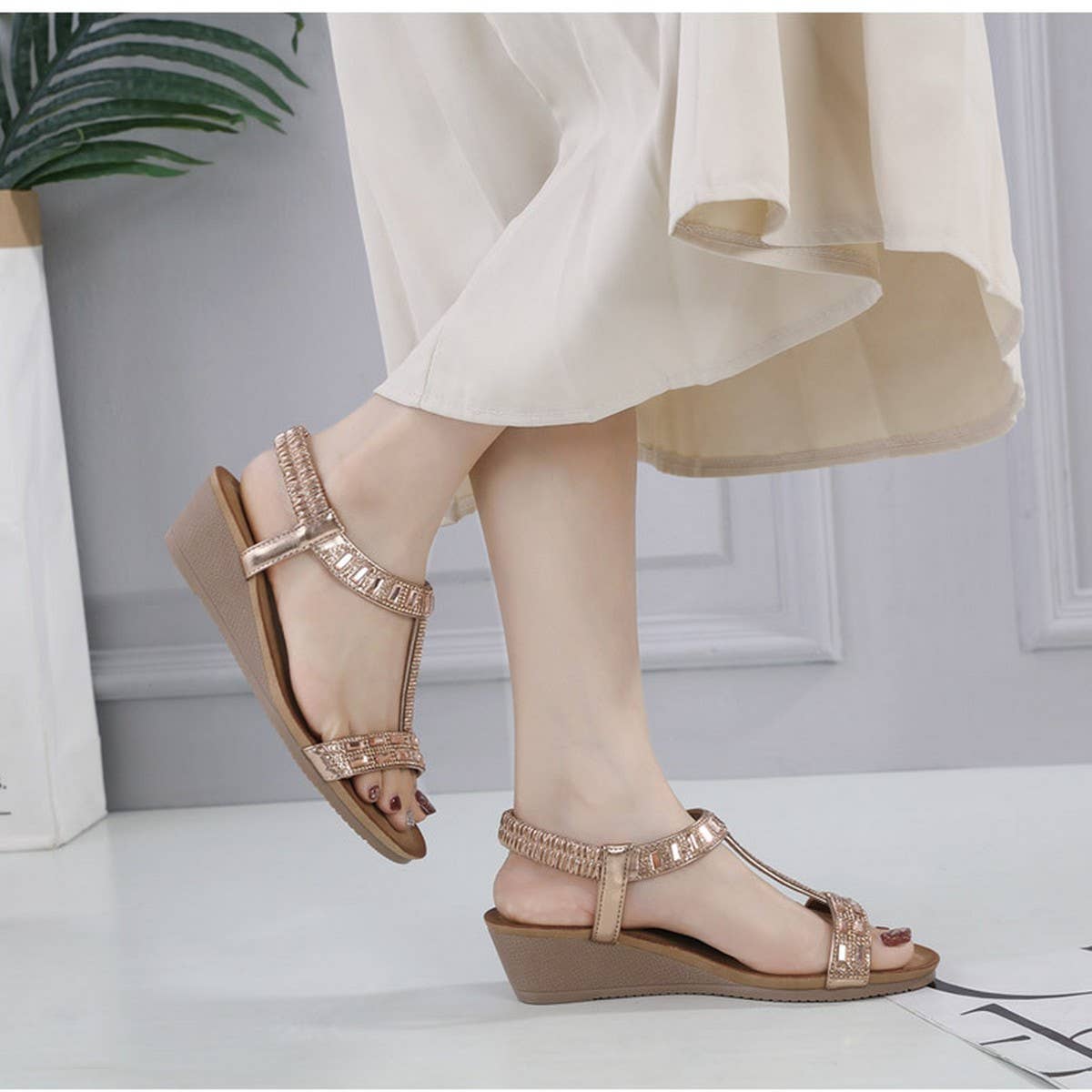 BOHEMIAN CAUSAL OPEN TOE SUMMER SANDAL_CWSHS0527