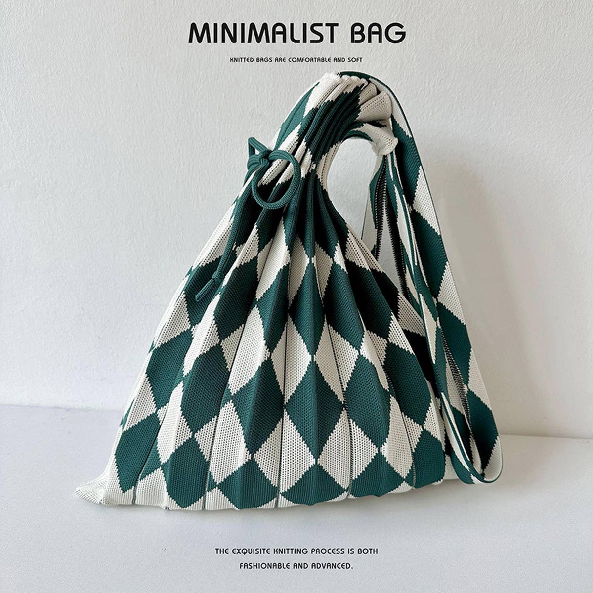 Large Knit Pleated Crossbody Shoulder Bag for Wome_CWAB1533