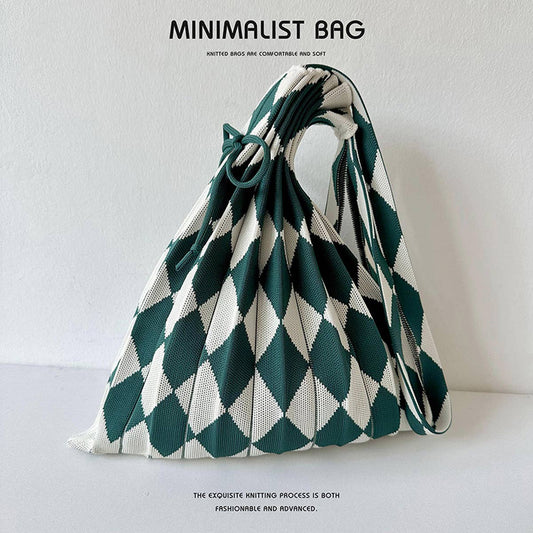 Large Knit Pleated Crossbody Shoulder Bag for Wome_CWAB1533