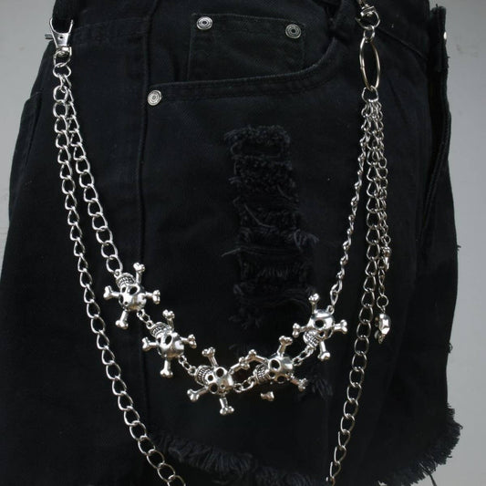 PUNK HIP HOP RETRO SKULL PANT CHAIN_CWMM0638