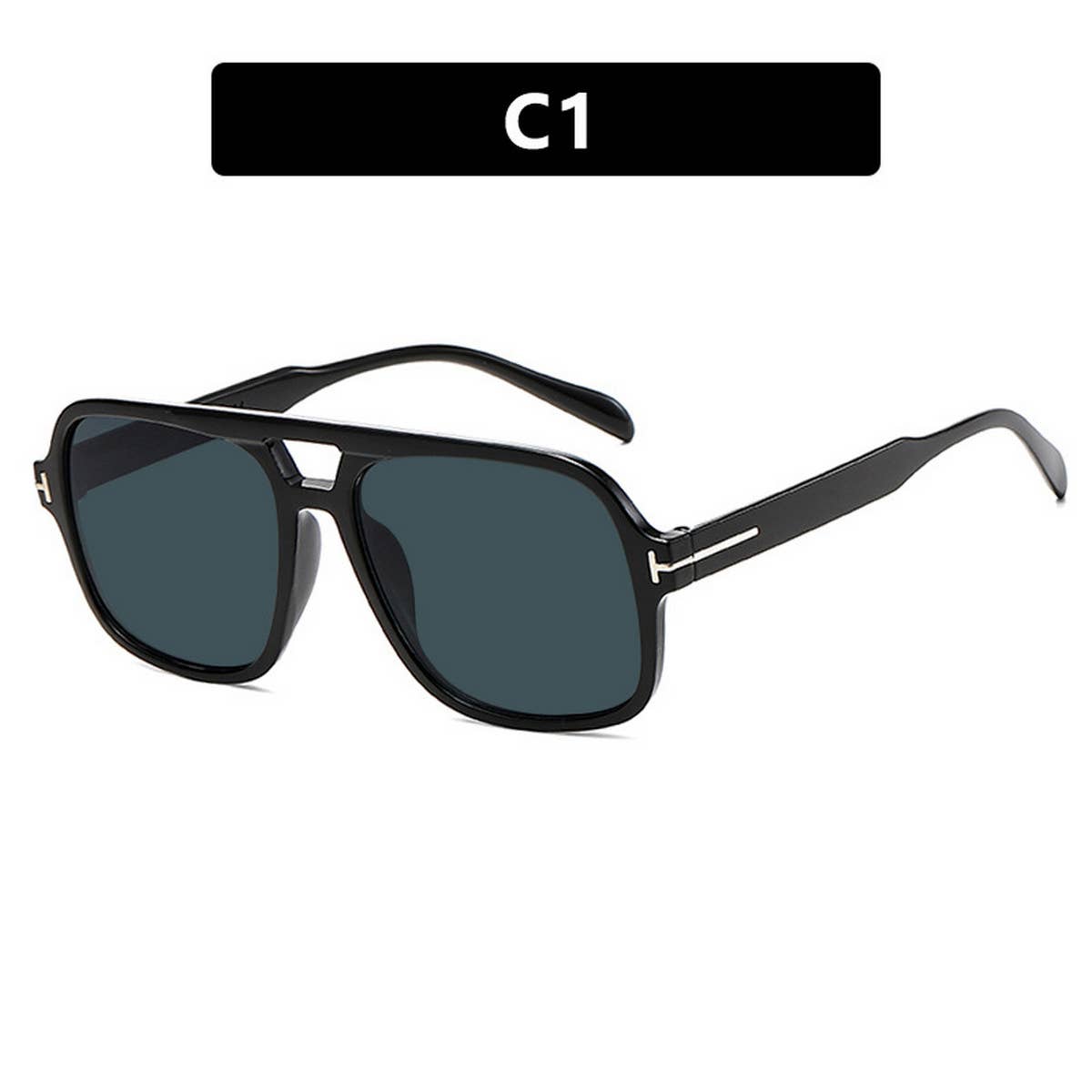 T-SHAPE DOUBLE BRIDGE SUNGLASSES