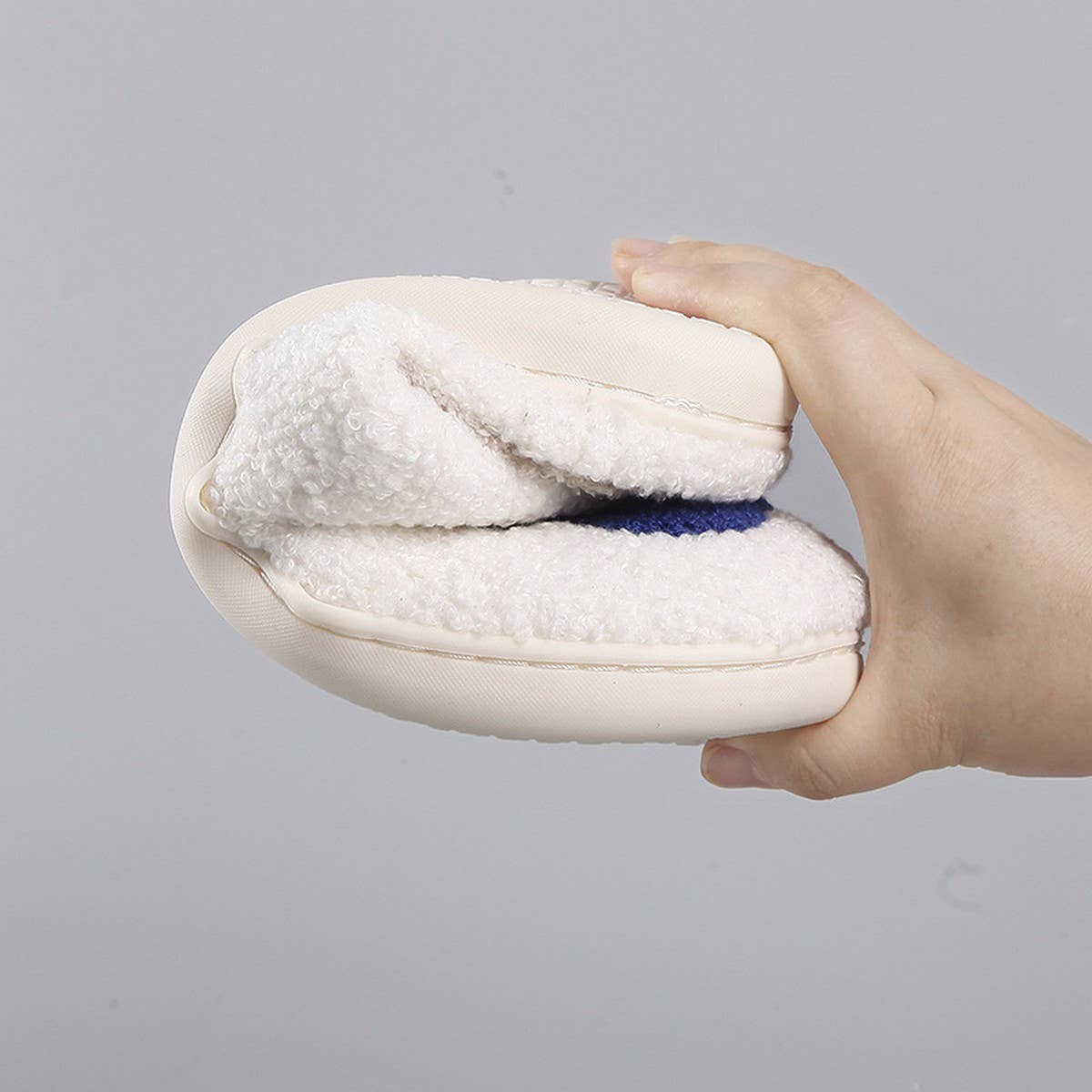 FLOWER PATTERN WINTER INSULATION COTTON SLIPPERS