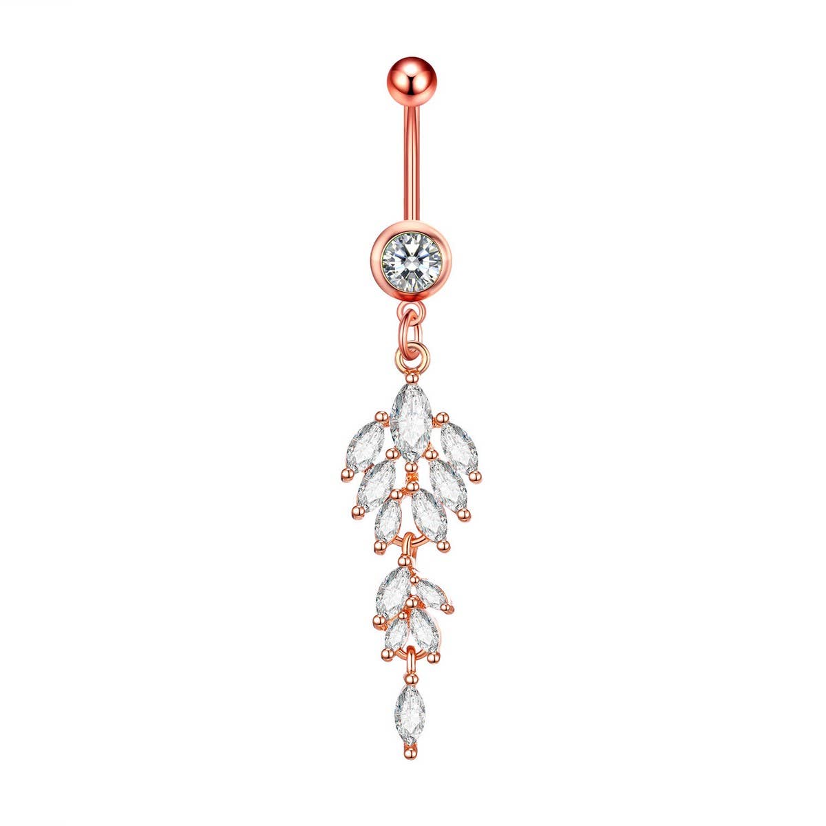 New Creative CZ Pendant Belly Ring Piercing