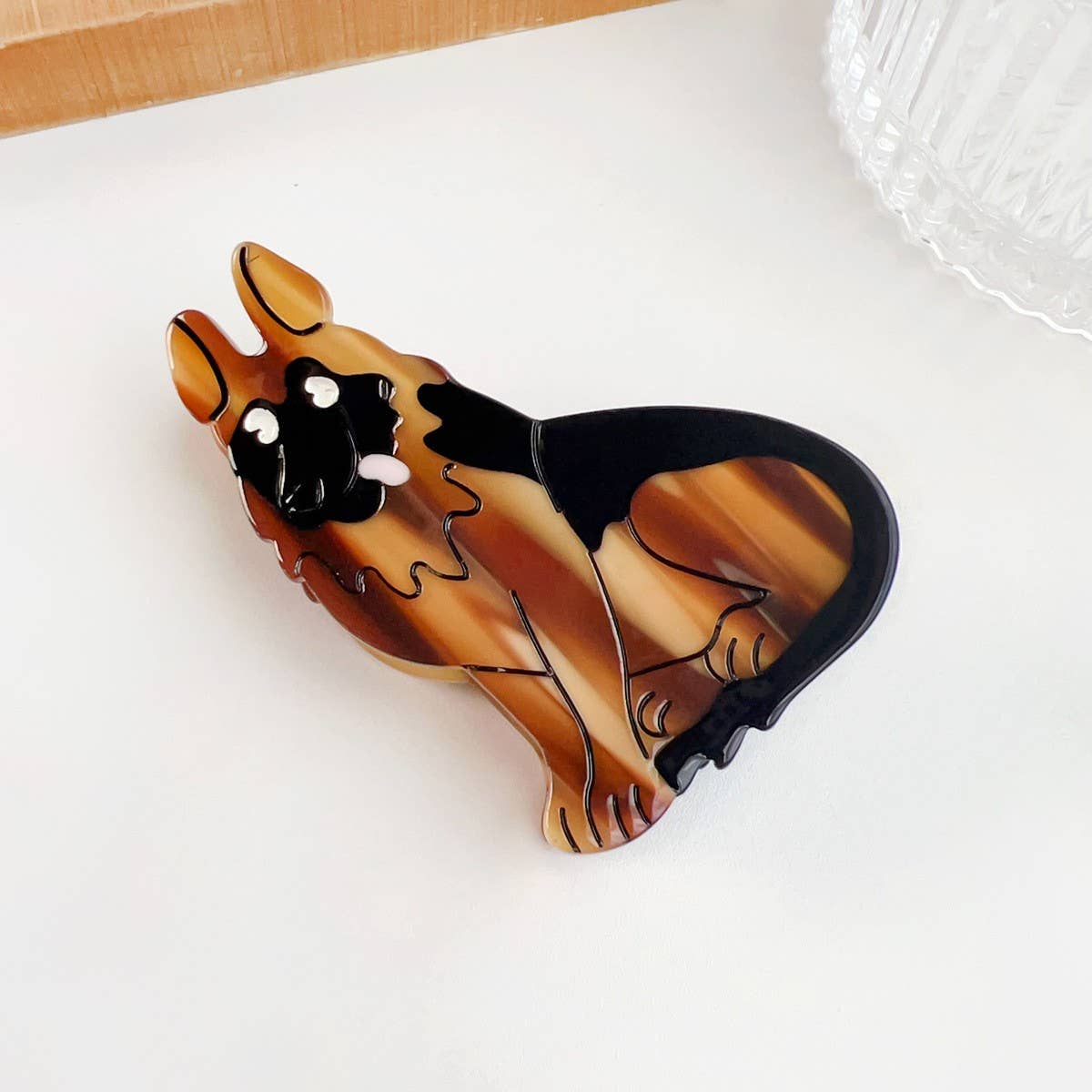 DOPAMINE CUTE BEAUTIFUL CARTOON DOG HAIRPIN_CWAHA1496