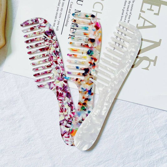 NEW STYLE VINTAGE MARBLE HAIR COMB_CWMM1092