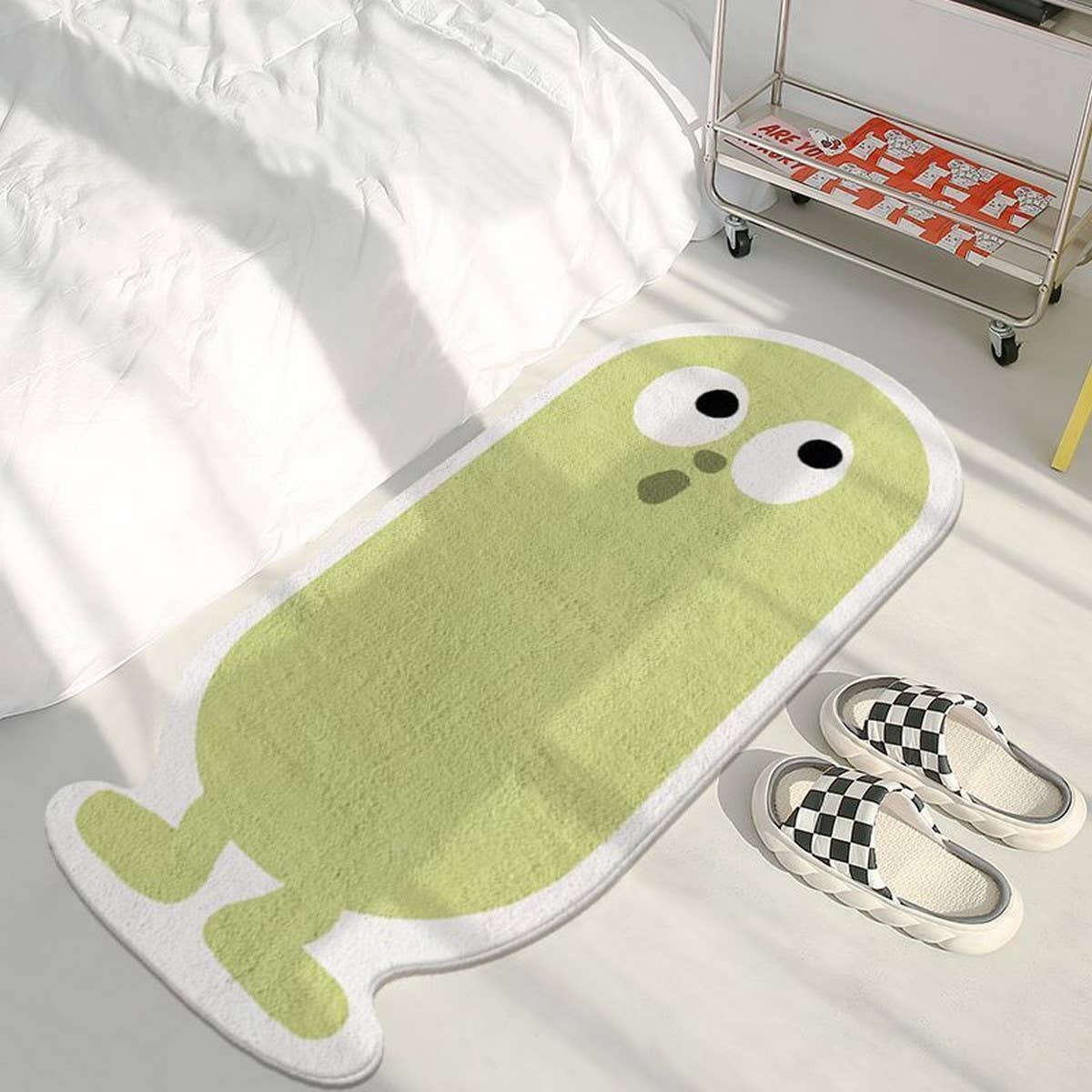 Faux Cashmere Cartoon Rug Cute Non-Slip Mat