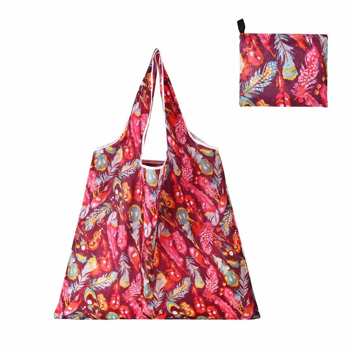 LARGE CAPACITY PRINTED FOLDABLE SHOPPING BAG_CWAB3476
