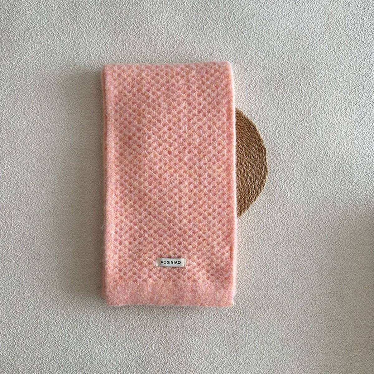 Wool Blend Knit Scarf ??Dual-Sided Winter Wrap_CWASC2352