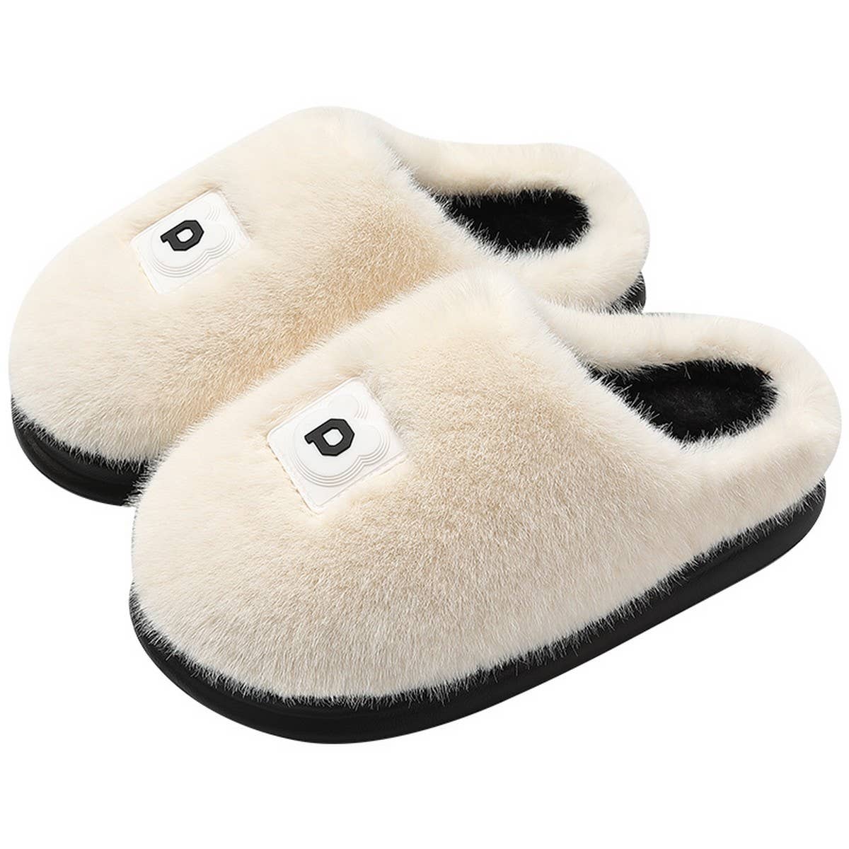 MINIMALIST WARM COMFY FLUFFY BEDROOM SLIPPERS