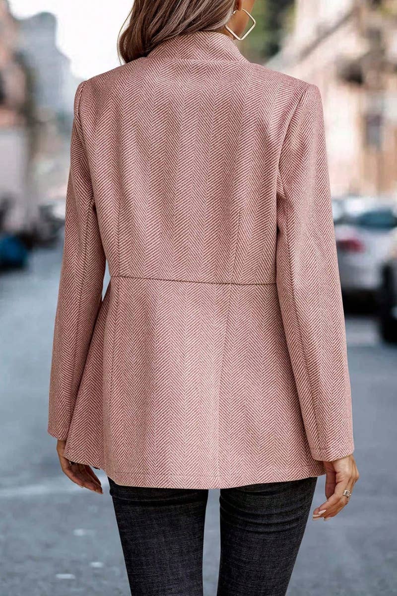 CWOJA0966_AUTUMN WINTER JACQUARD PATCHWORK WOOL COAT